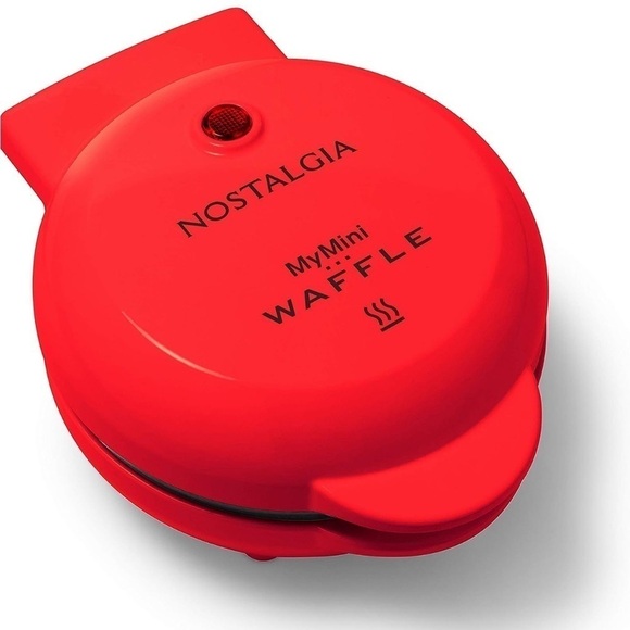 Nostalgia My Mini Waffle Maker Red - Picture 1 of 5